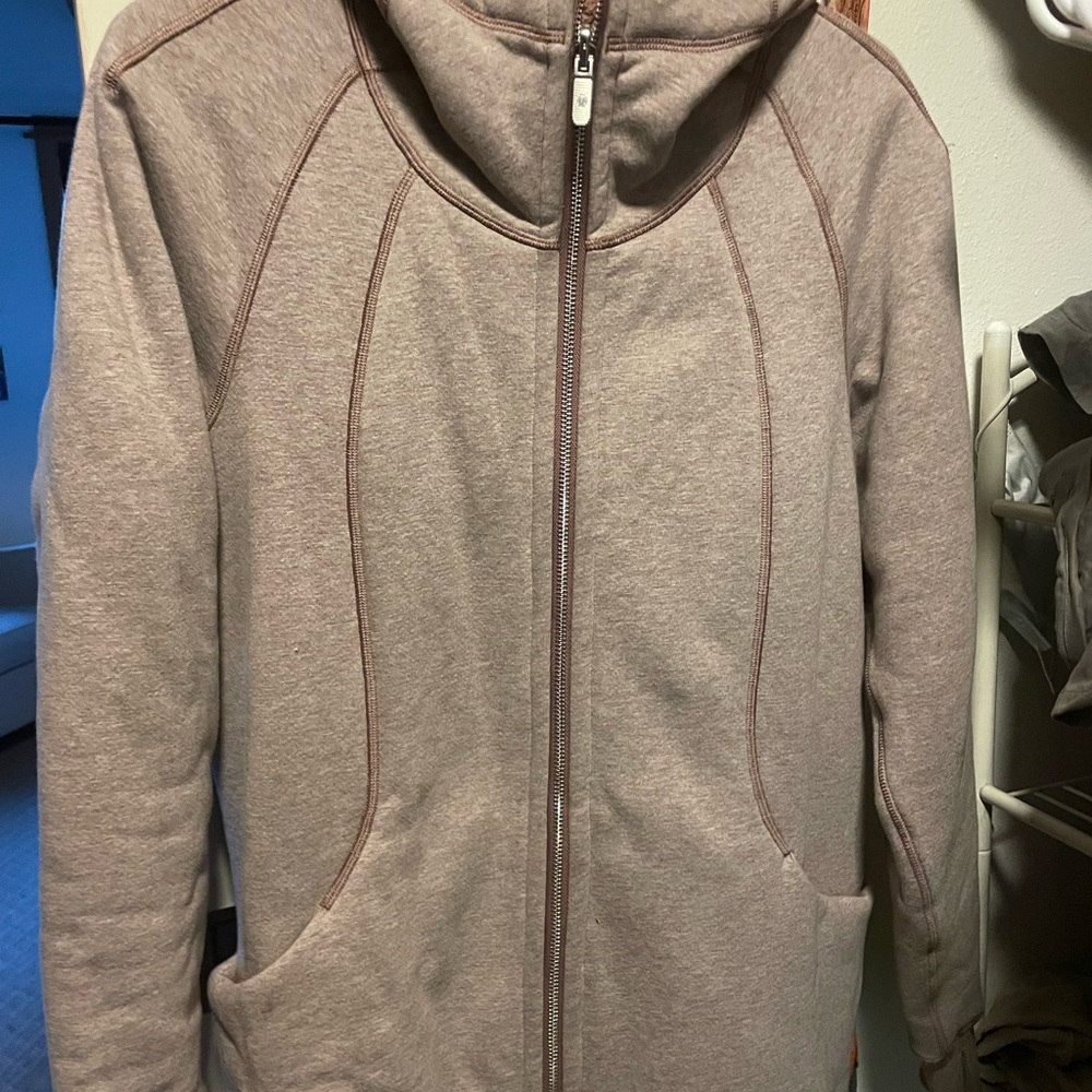Lululemon fleece lined long jacket